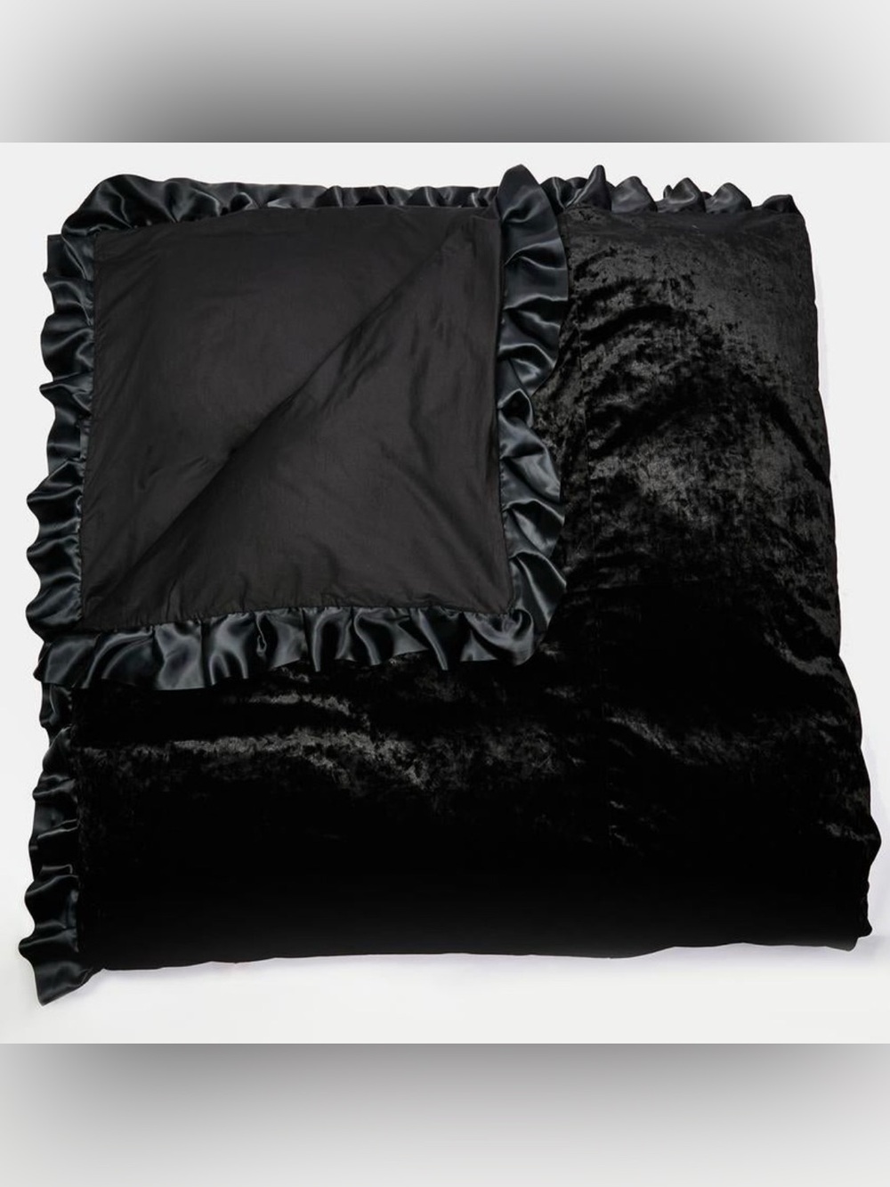 SINISTER full / Queen BLACK VELVET DUVET COVER PILLOWCASES DOLLS KILL goth witch